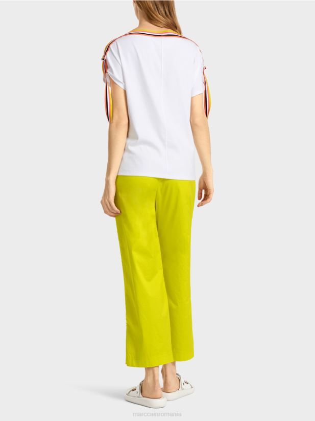 tricou cu imprimeu statement Marc Cain alb îmbrăcăminte 4826HH1384