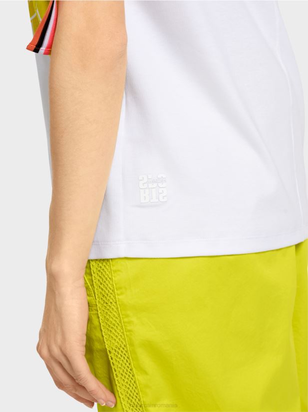 tricou cu imprimeu statement Marc Cain alb îmbrăcăminte 4826HH1384