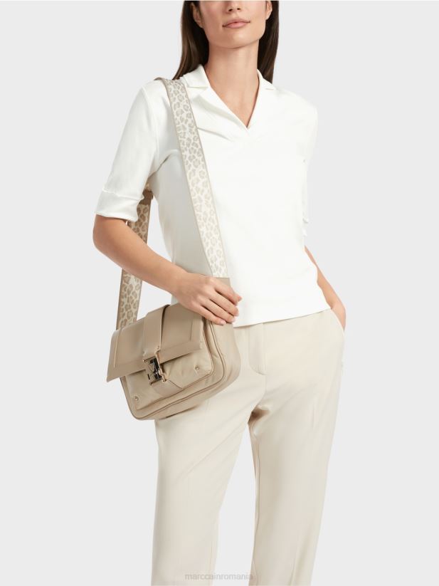 tricou cu maneci 3/4 Marc Cain aproape alb îmbrăcăminte 4826HH1300