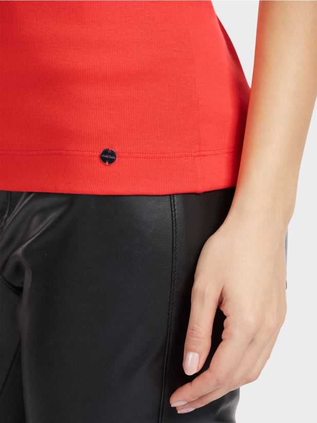 tricou cu maneci 3/4 lungime Marc Cain campari îmbrăcăminte 4826HH1332