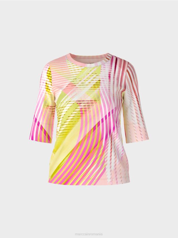 tricou cu model în dungi Marc Cain var usor îmbrăcăminte 4826HH1382