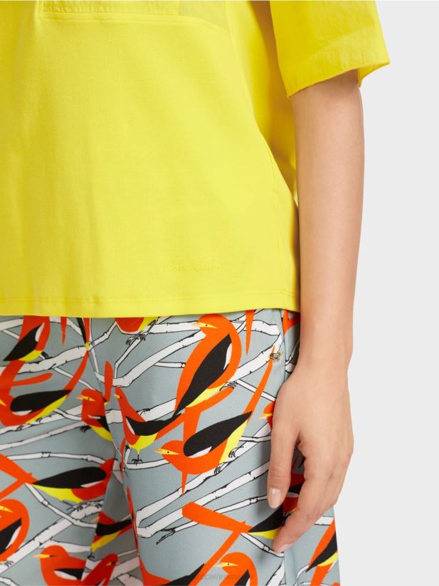 tricou imprimat Marc Cain lămâie moale îmbrăcăminte 4826HH1323