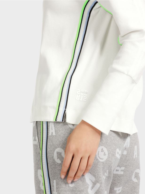 tricou în formă de kimono Marc Cain aproape alb îmbrăcăminte 4826HH1298