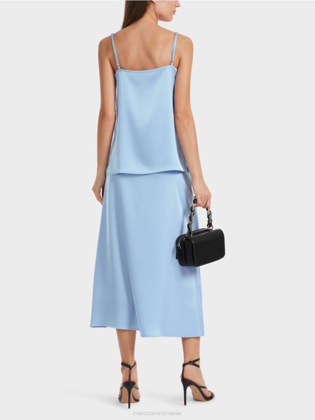 vârf cu lanț subțire Marc Cain cer întunecat de vară îmbrăcăminte 4826HH1289