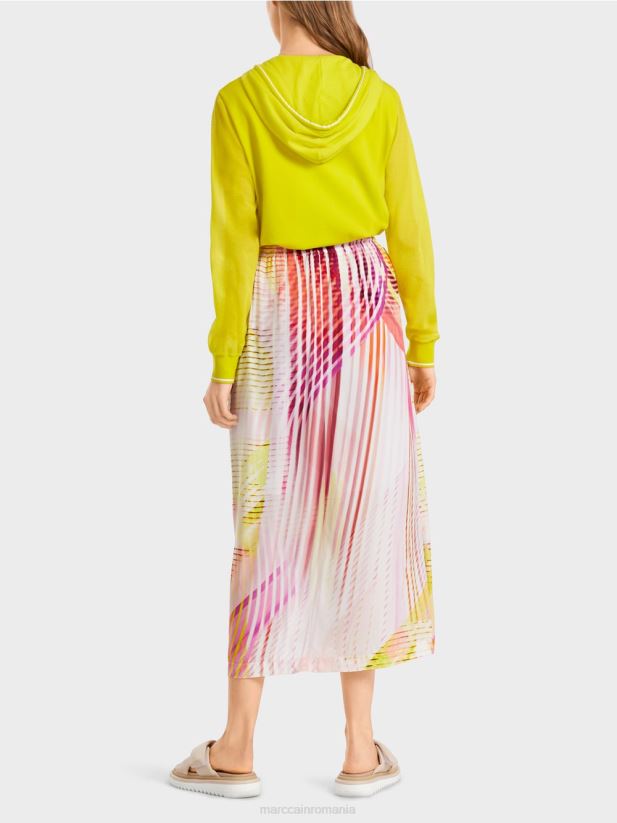 fustă colorată cu model în dungi Marc Cain var usor îmbrăcăminte 4826HH481
