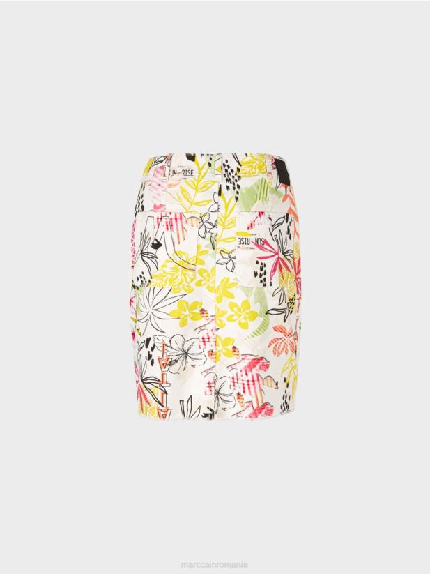 fustă mini „rethink together” cu imprimeu Marc Cain var usor îmbrăcăminte 4826HH479
