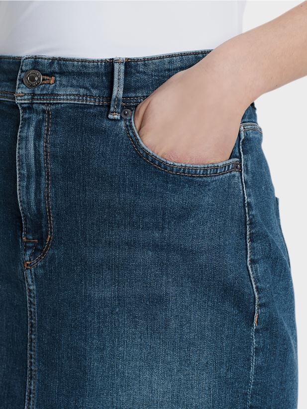 fusta creion din denim Marc Cain denim albastru închis îmbrăcăminte 4826HH519