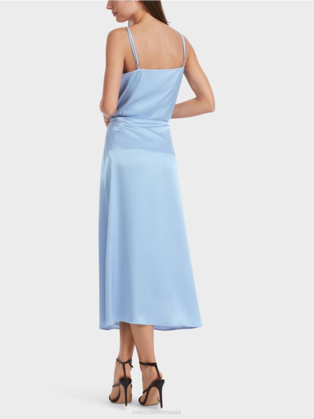 fusta cu efect wrap Marc Cain cer întunecat de vară îmbrăcăminte 4826HH467