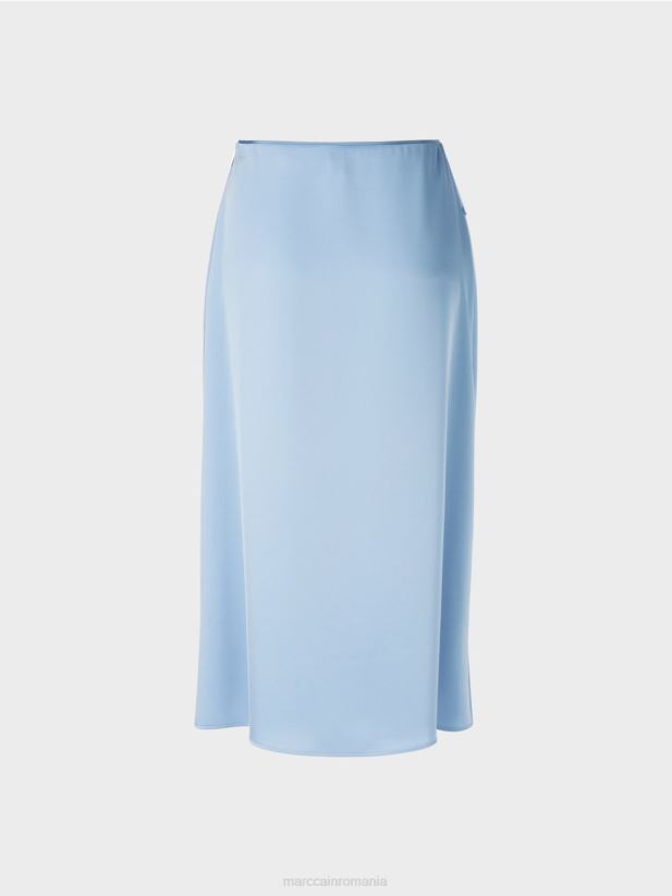 fusta cu efect wrap Marc Cain cer întunecat de vară îmbrăcăminte 4826HH467