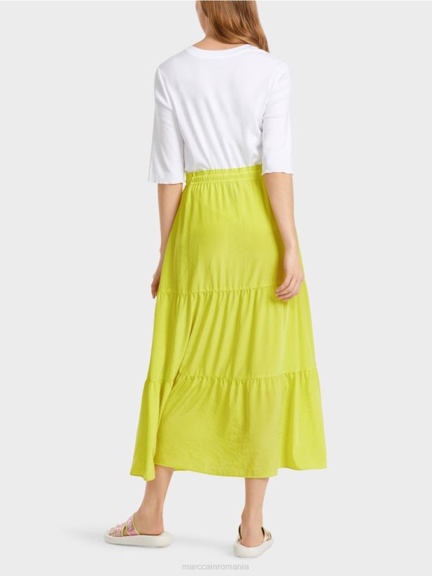 fusta cu volan cu snur Marc Cain var usor îmbrăcăminte 4826HH482