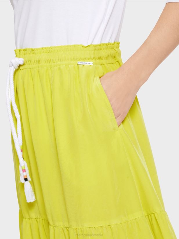 fusta cu volan cu snur Marc Cain var usor îmbrăcăminte 4826HH482