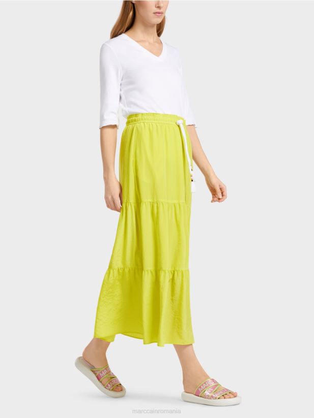 fusta cu volan cu snur Marc Cain var usor îmbrăcăminte 4826HH482