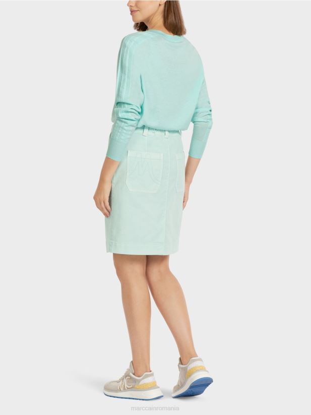 fusta din denim „regândiți împreună”. Marc Cain luminator moale îmbrăcăminte 4826HH497