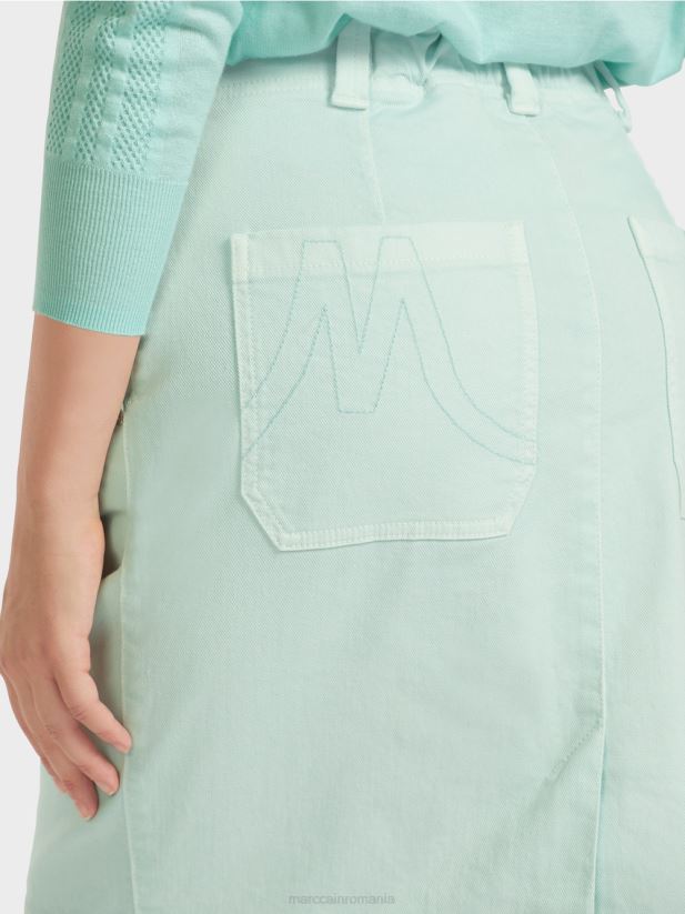 fusta din denim „regândiți împreună”. Marc Cain luminator moale îmbrăcăminte 4826HH497