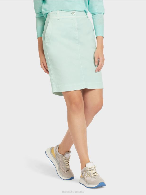 fusta din denim „regândiți împreună”. Marc Cain luminator moale îmbrăcăminte 4826HH497