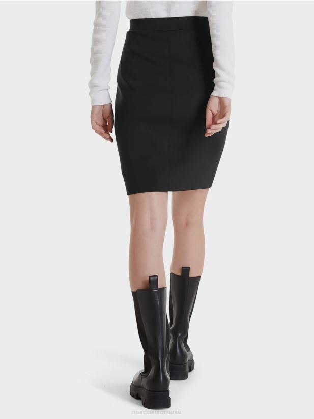 fusta din jerse elastic Marc Cain negru îmbrăcăminte 4826HH515