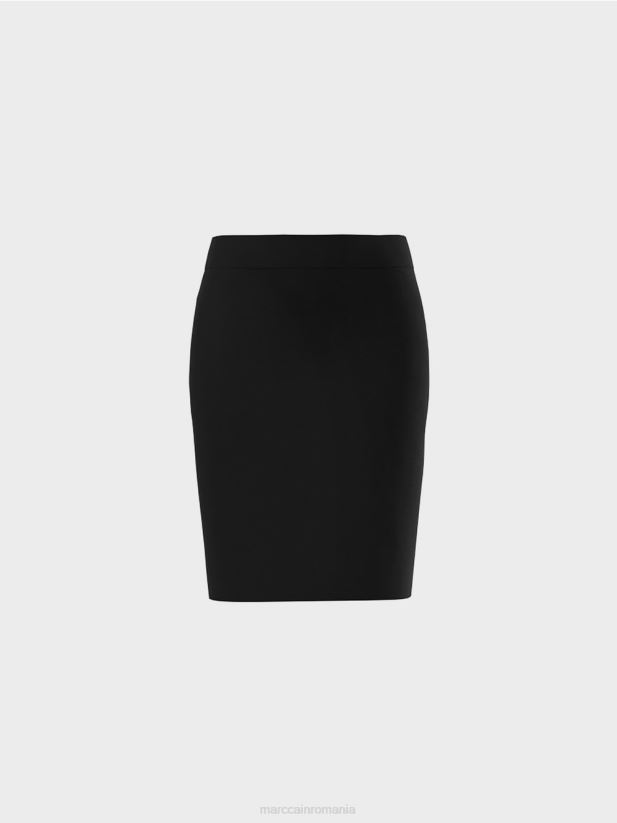 fusta din jerse elastic Marc Cain negru îmbrăcăminte 4826HH515