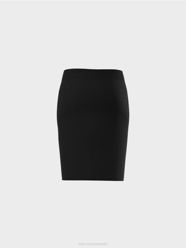 fusta din jerse elastic Marc Cain negru îmbrăcăminte 4826HH515