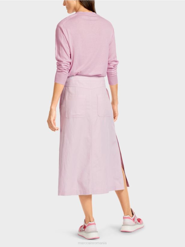 fusta evazata Marc Cain lavandă ușoară îmbrăcăminte 4826HH489