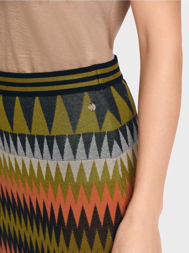 fusta ingusta \"tricotata in germania\" Marc Cain verde oliv intens îmbrăcăminte 4826HH487