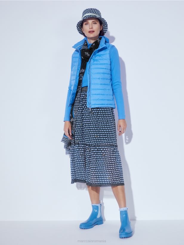 fusta lata cu buline din vascoza Marc Cain negru îmbrăcăminte 4826HH505