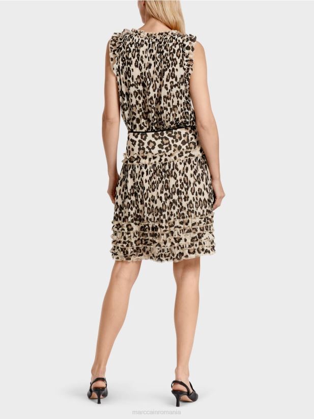 fusta mini cu pliuri Marc Cain negru îmbrăcăminte 4826HH488