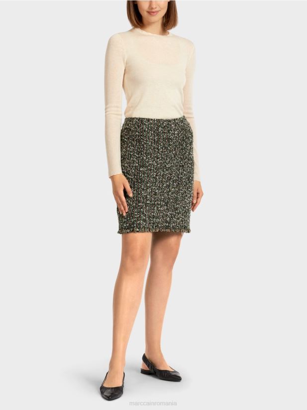 fusta mini "tricotata in germania" Marc Cain negru îmbrăcăminte 4826HH510