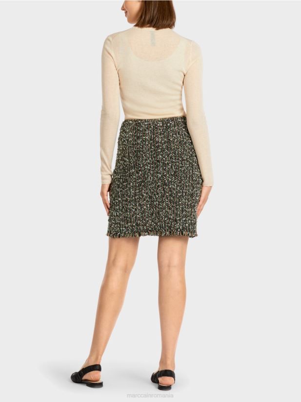 fusta mini \"tricotata in germania\" Marc Cain negru îmbrăcăminte 4826HH510