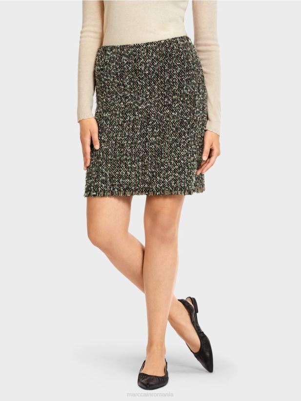 fusta mini \"tricotata in germania\" Marc Cain negru îmbrăcăminte 4826HH510