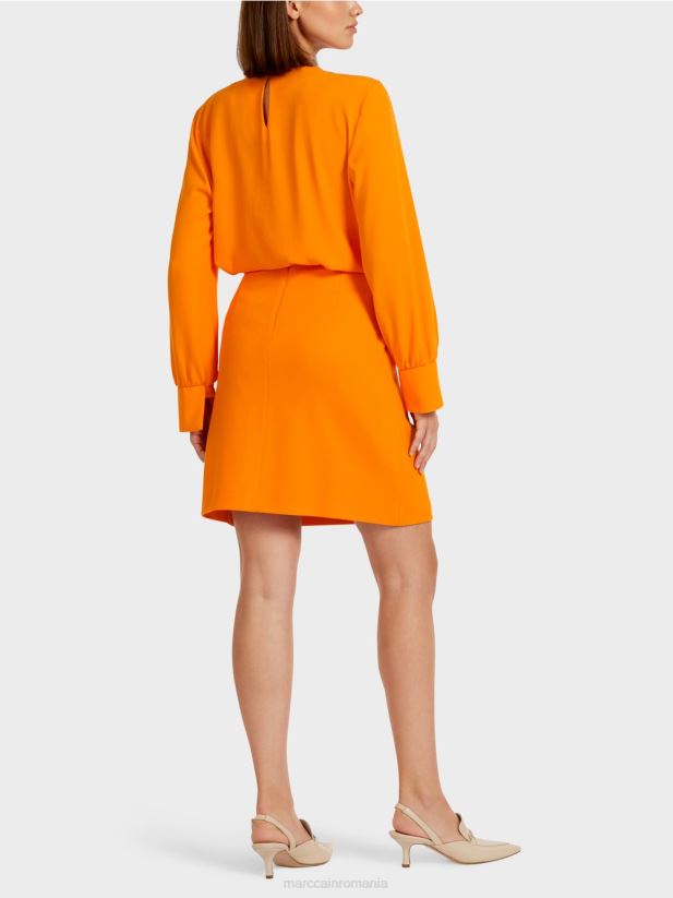 fusta slim-fit cu lant mc decorativ Marc Cain portocaliu limpede îmbrăcăminte 4826HH512