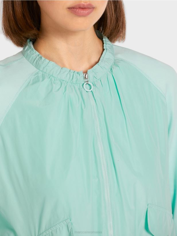 bluză moale din țesătură fină cu nervuri Marc Cain luminator moale îmbrăcăminte 4826HH405