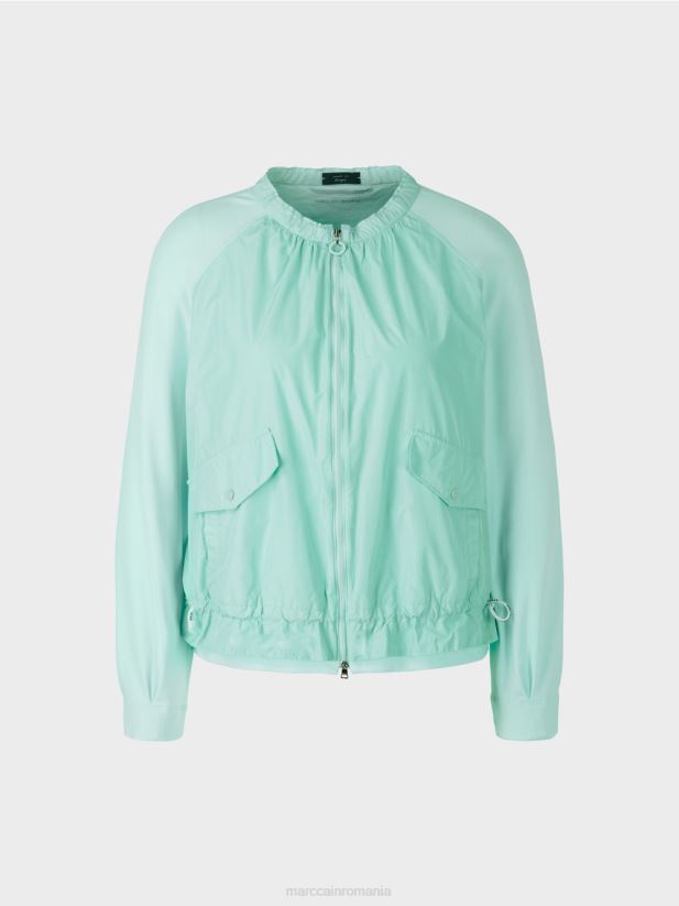 bluză moale din țesătură fină cu nervuri Marc Cain luminator moale îmbrăcăminte 4826HH405