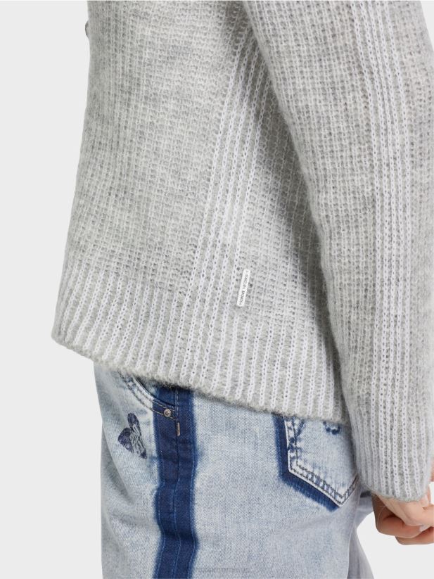 cardigan 100% fabricat in Germania Marc Cain gri argintiu îmbrăcăminte 4826HH329