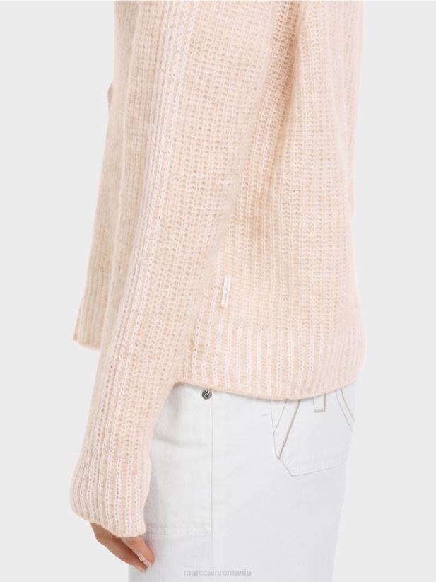 cardigan 100% fabricat in Germania Marc Cain lapte de migdale îmbrăcăminte 4826HH315