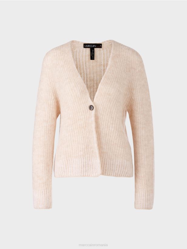 cardigan 100% fabricat in Germania Marc Cain lapte de migdale îmbrăcăminte 4826HH315
