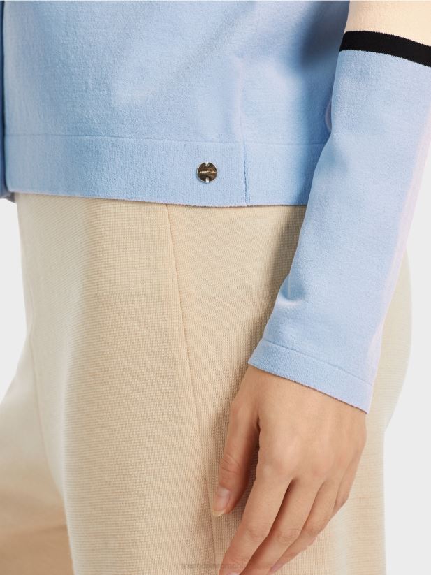 cardigan colorat „regândește împreună”. Marc Cain crema inchisa îmbrăcăminte 4826HH323