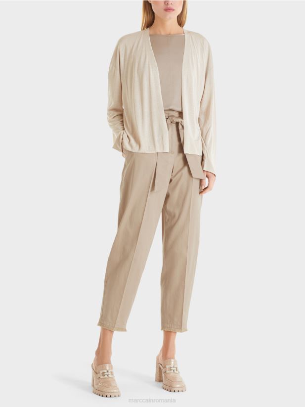 cardigan cu efect sclipitor Marc Cain melange moale de perle îmbrăcăminte 4826HH403