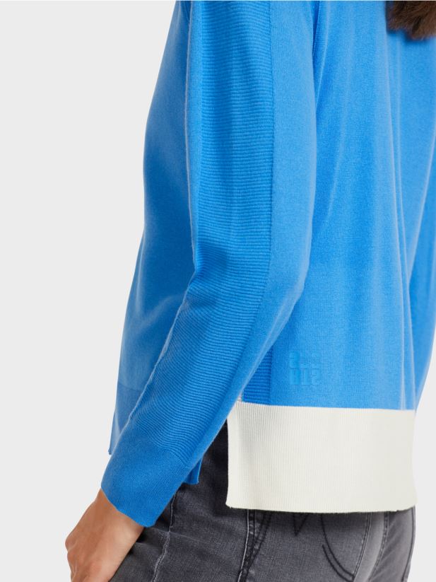 cardigan cu maneci raglan Marc Cain azur îmbrăcăminte 4826HH429