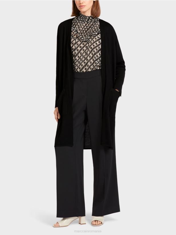 cardigan deschis Marc Cain negru îmbrăcăminte 4826HH438