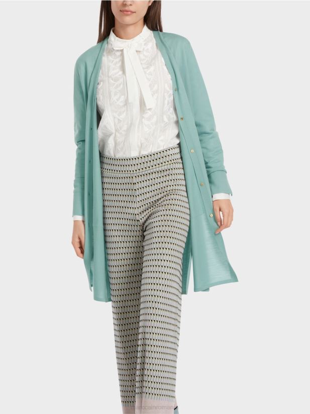 cardigan din lână „regândiți împreună”. Marc Cain albastru închis la cer îmbrăcăminte 4826HH342