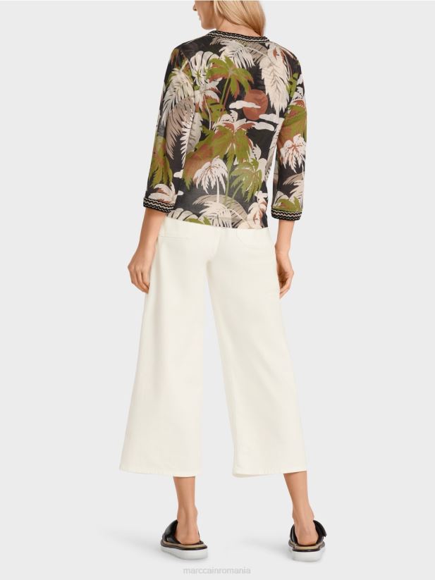 cardigan largi \"tricotat in germania\" Marc Cain verde oliv intens îmbrăcăminte 4826HH381