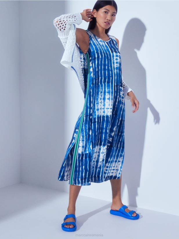 cardigan perforat tricotat in germania Marc Cain alb îmbrăcăminte 4826HH362