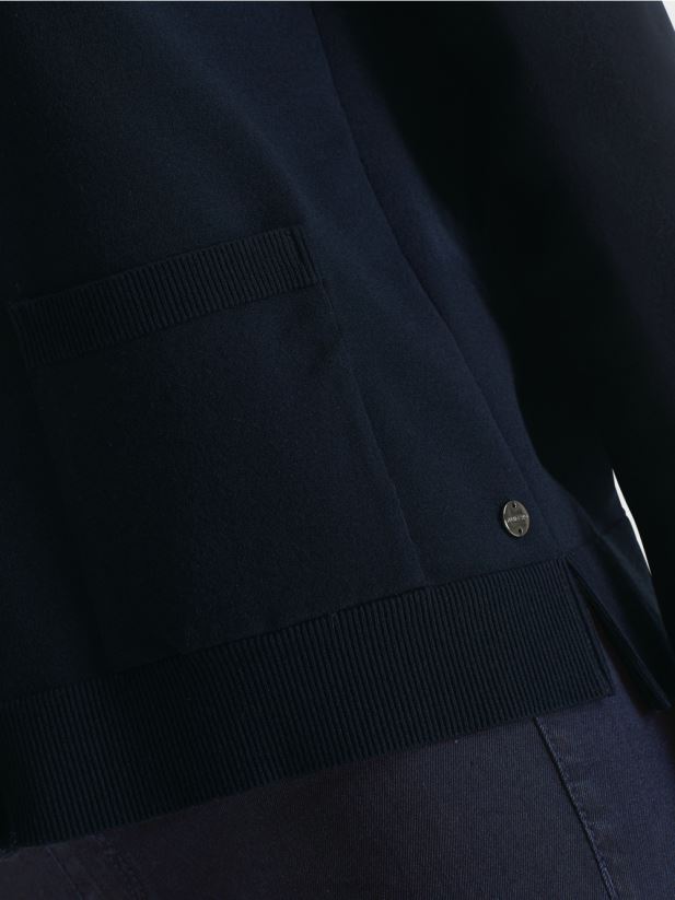 cardigan „regândește împreună” Marc Cain albastru miezul nopții îmbrăcăminte 4826HH451