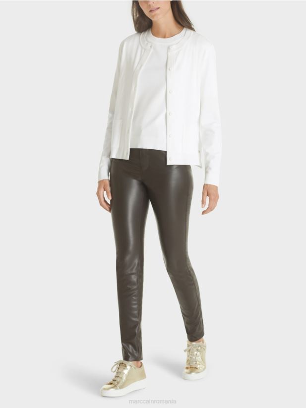 cardigan „regândește împreună” Marc Cain aproape alb îmbrăcăminte 4826HH452