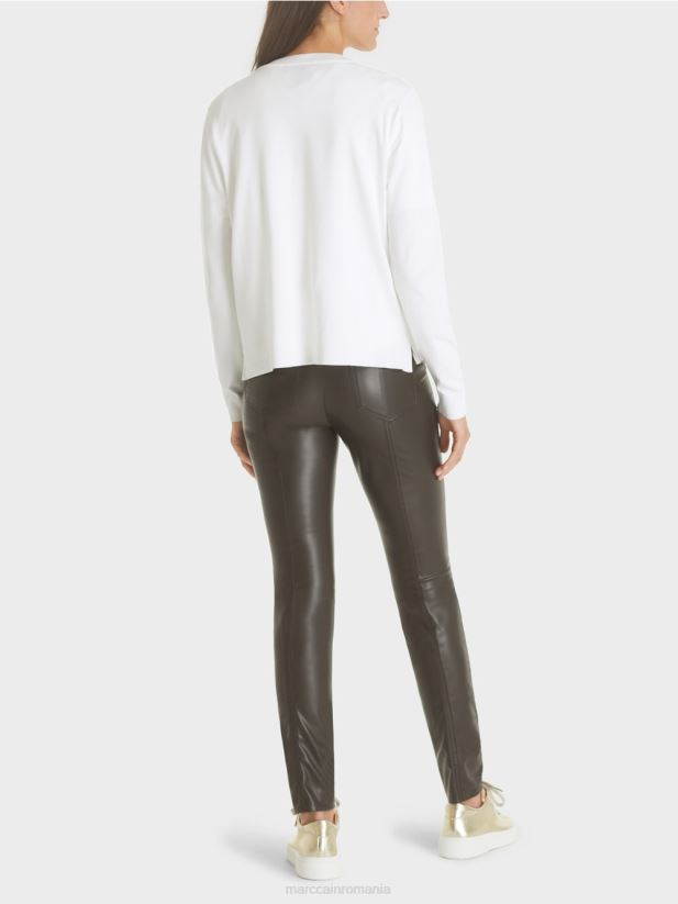 cardigan „regândește împreună” Marc Cain aproape alb îmbrăcăminte 4826HH452