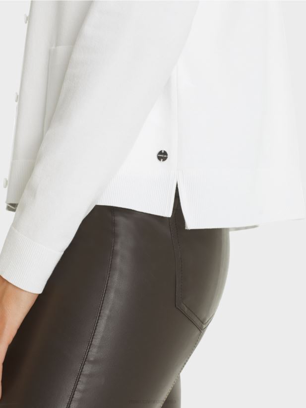 cardigan „regândește împreună” Marc Cain aproape alb îmbrăcăminte 4826HH452