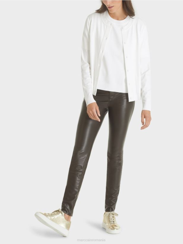 cardigan „regândește împreună” Marc Cain aproape alb îmbrăcăminte 4826HH452