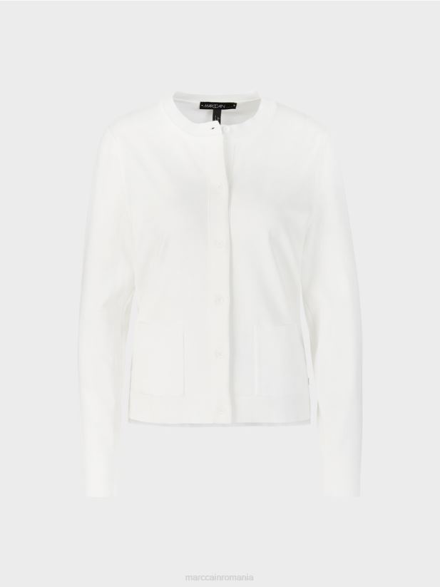 cardigan „regândește împreună” Marc Cain aproape alb îmbrăcăminte 4826HH452