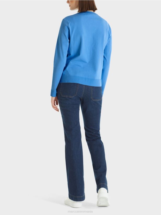 cardigan „regândește împreună”. Marc Cain azur îmbrăcăminte 4826HH449