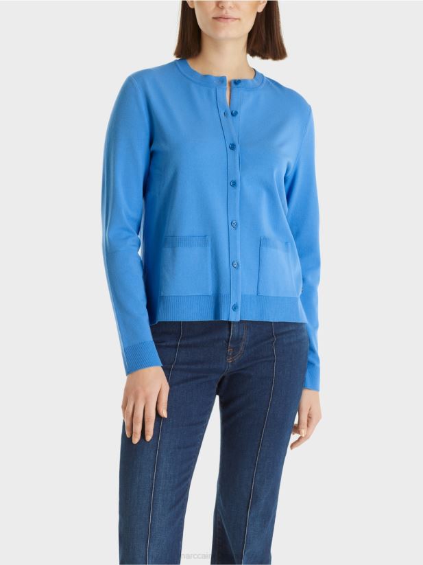 cardigan „regândește împreună”. Marc Cain azur îmbrăcăminte 4826HH449